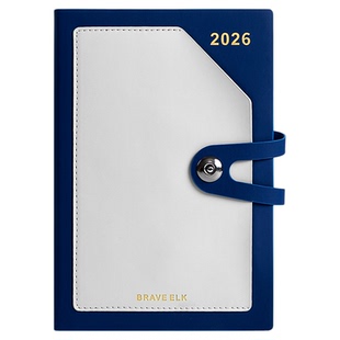 2026年日程本每日一页工作计划时间管理本效率手册学习本加厚笔记本本子25日历A5商务记事本定制可印logo刻字