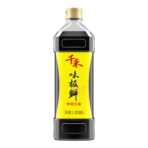千禾味极鲜酱油高鲜酱油特级头道生抽酿造味极鲜酱油家庭实惠装1L