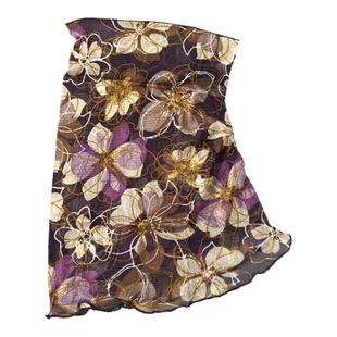 加大升级真丝围脖套头 100%网眼桑蚕丝假领子围巾 春夏秋防晒丝巾