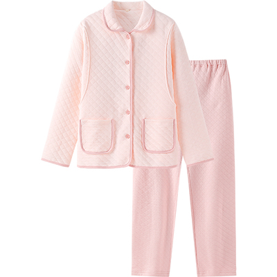 英氏空气棉家居服套装撞色月子服