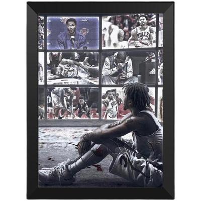 NBA德里克罗斯相框装饰画挂画