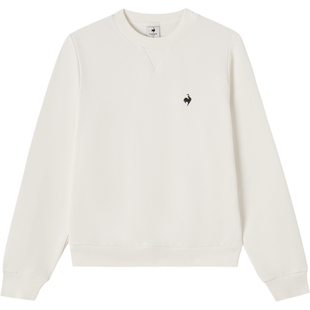 乐卡克法国公鸡秋冬女款加绒简洁舒适保暖百搭圆领卫衣