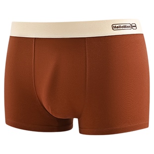 草本初色100A抑菌纯棉男士平角内裤人参枸杞养护裆四角裤唤醒裤