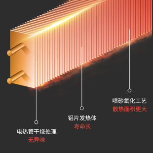 踢脚线取暖器家用电热扇节能电暖速热全屋电暖炉暖风机小型电暖器