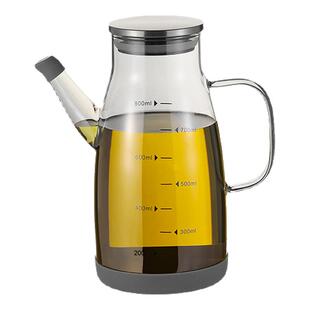 玻璃油壶油壶厨房家用食品级避光油瓶带刻度大容量油罐酱油调料瓶