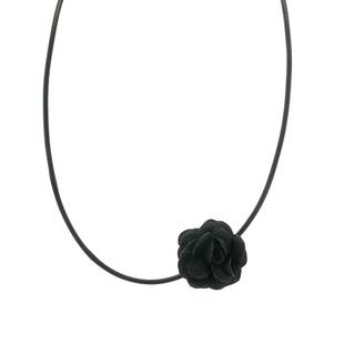 玫瑰花朵项链女款2025新款脖子系花高级感锁骨链choker项圈脖颈链