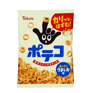 现货日本Tohato桃哈多黄油淡盐味手指环马铃薯圈零食张子萱同款