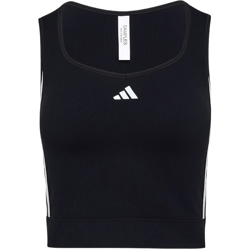 adidas阿迪达斯女子凉感无缝修身训练运动无袖背心健身上衣LF0064