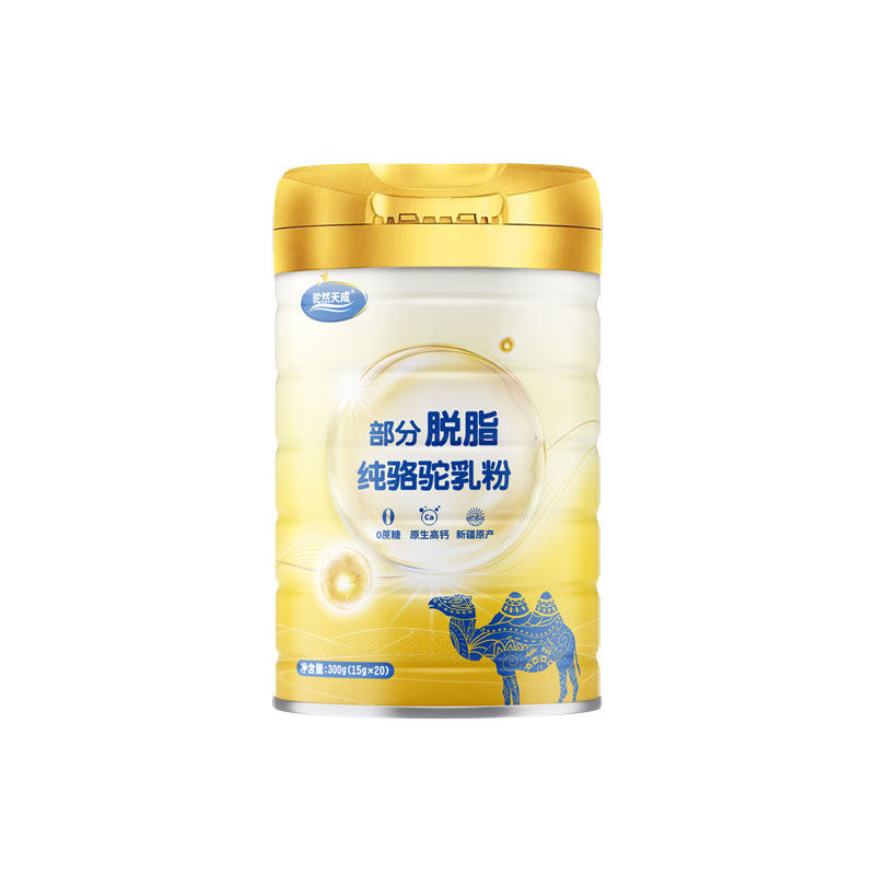 驼然天成新疆部分脱脂纯骆驼奶粉