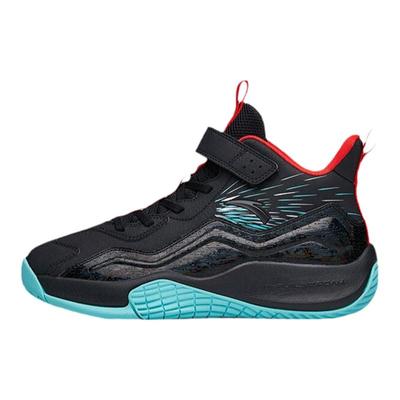 安踏新款皮面减震男孩儿童运动鞋