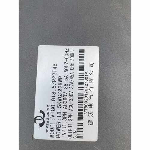 议价VT80G18.5P22T4B德沃变频器18.5KW维修