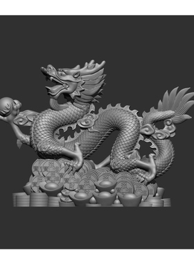 特价浮雕龙精雕图STL模型文件立体图佛菩萨塔香炉上千种模型数据