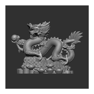 特价浮雕龙精雕图STL模型文件立体图佛菩萨塔香炉上千种模型数据