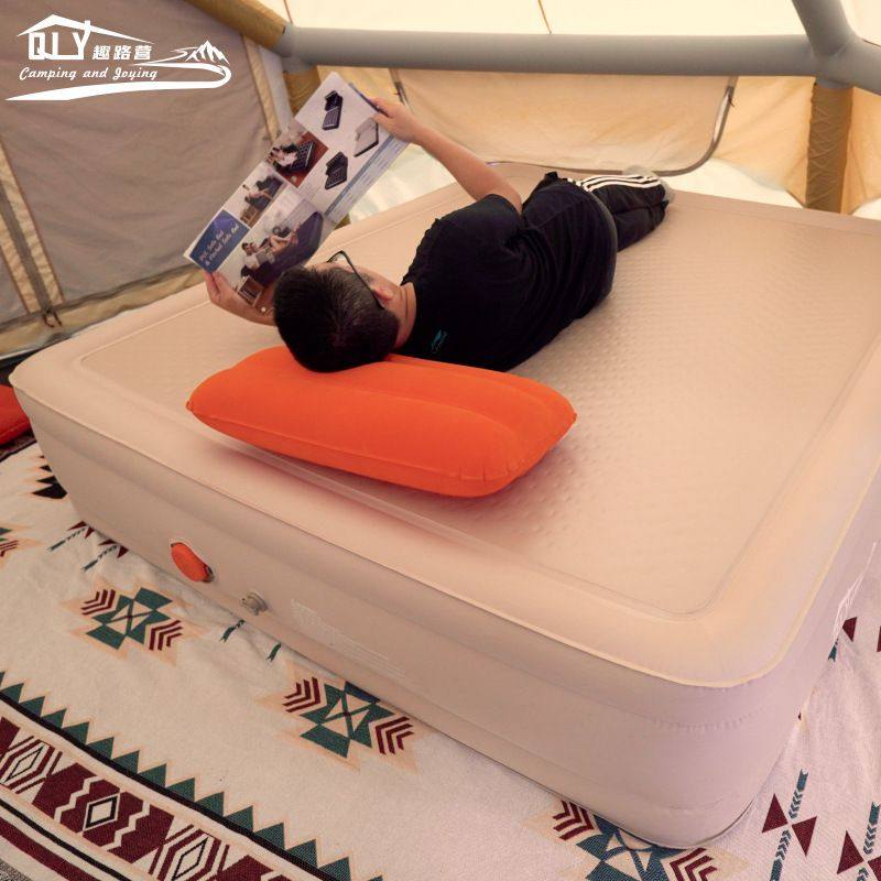 【新品首发】三人弹丝云床充气床垫户外露营气垫加高加厚＋床笠,户外/登山/野营/旅行用品,充气床,淘宝优惠券,粉丝福利购,淘宝优惠卷