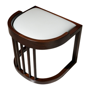 半墨现代新中式乌金木全实木梳妆凳软包凳家用门口换鞋凳矮凳坐凳