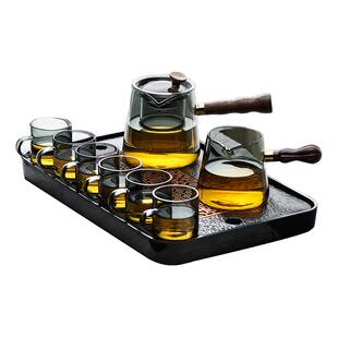 玻璃茶具套装家用茶盘小型办公室客厅防烫耐热泡茶壶喝茶功夫茶杯