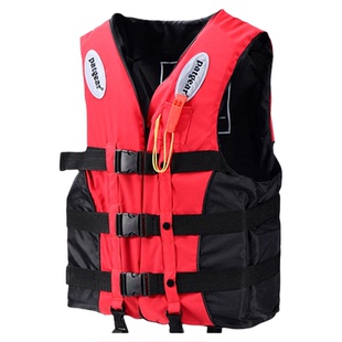儿童救生衣浮力背心马甲游泳衣带跨带口哨男女童浮潜背心泳衣装备