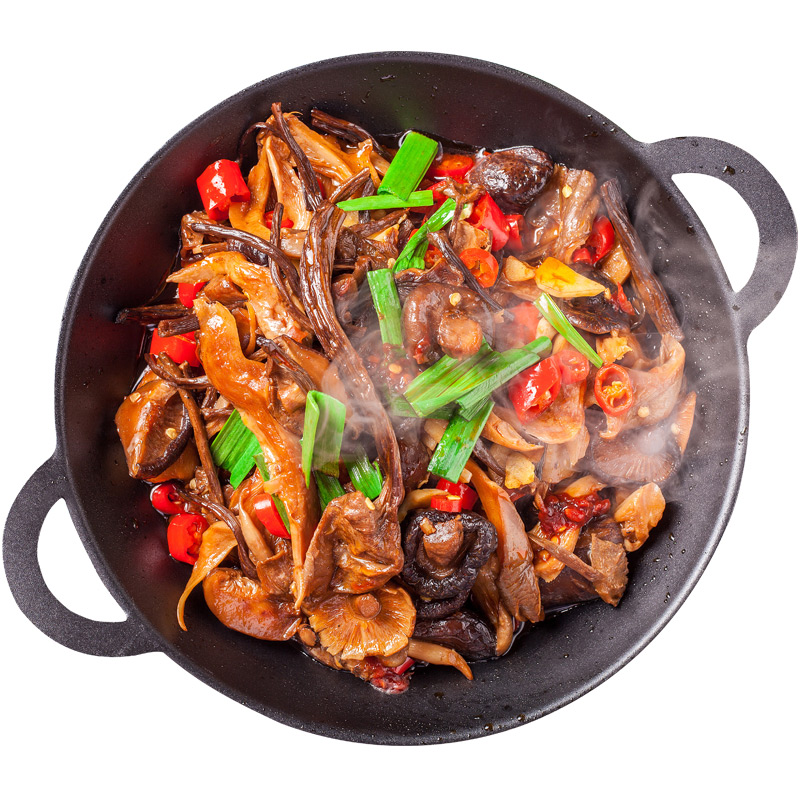 干锅三菌酒店饭店餐饮用特色半成品菜美食冷冻湘菜预制私房菜食材