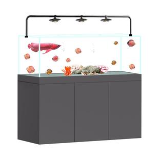 缸内无管件卓底滤鱼缸客厅一体拉筋宁无管道静音鱼缸大中型定制