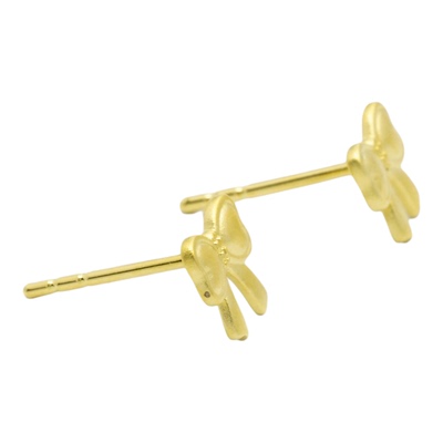 2026新款18k金蝴蝶耳钉简约百搭