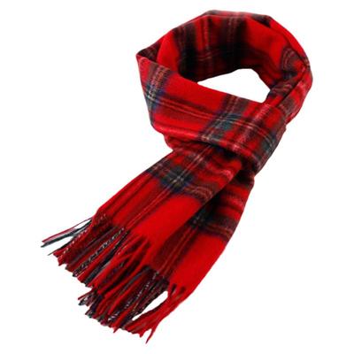 苏格兰爱丁堡格纹女士纯羊毛围巾