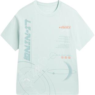 李宁|中国的航天联名系列短袖T恤男女小大童26新款速干衣夏季童装