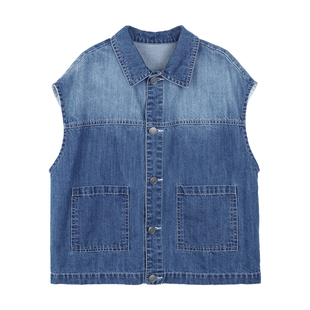 【渐变牛仔马甲套装】复古渐变显质感！一套搞定夏日穿搭