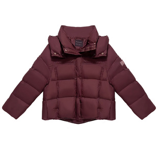 IAmMIX27冬季连帽羽绒服女短款加厚蓬松御寒保暖羽绒衣面包服外套