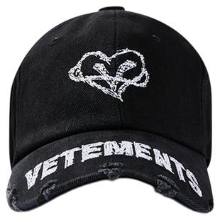 VETEMENTS  25春夏潮流男女刺绣棒球帽可调节复古鸭舌帽子301446