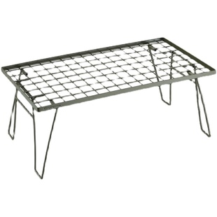 柯曼折叠网桌套装露营烧烤耐高温铝合金桌板户外野餐双层置物桌