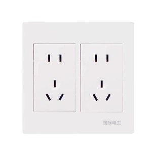 二位大五孔插座120型开关插座大面板模块家用带usb六孔四开多控