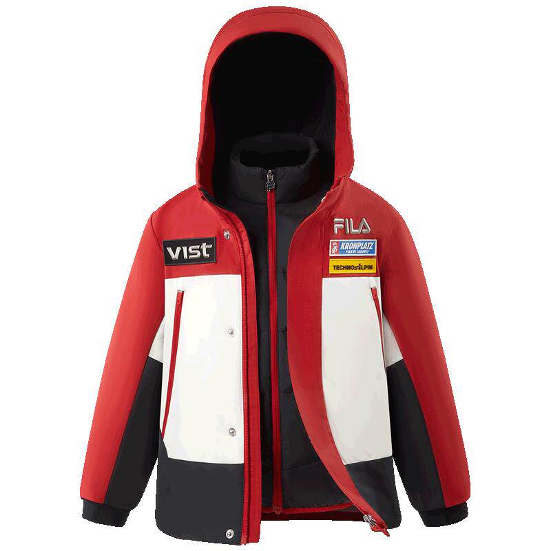 斐乐儿童三合一羽绒服外套