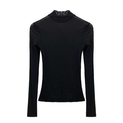 秋冬配大衣的内搭高级感长袖薄款