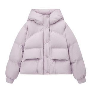 雪中飞2025秋冬新款羽绒服女式短款连帽高品质小个子可爱外套时尚