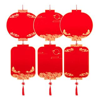 2026年万年红蜡染洒金福卡宣纸挂件灯笼硬卡空白自写手写斗方福字春节挂饰毛笔字书法专用作品卡纸文创diy马