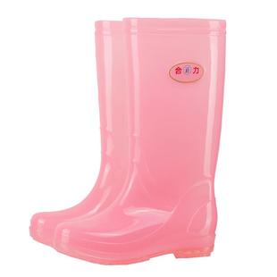 【女款无里布速干】高筒透明雨鞋女时尚款外穿水鞋防滑雨靴防水靴