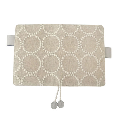 日系棉麻刺绣手账手工定制