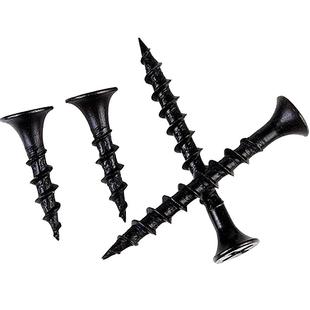 铁发黑加硬粗牙快速自攻螺丝钉十字平头自攻钉家具沉头木螺钉M4