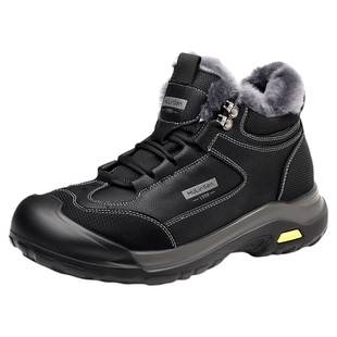 木林森男鞋2025新款冬季男款鞋子加厚保暖棉鞋加绒男士休闲鞋皮鞋