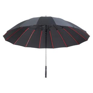 自动直柄雨伞长柄伞大号双层特大号三人男士加固加厚防风暴雨专用