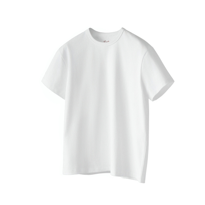 小领口型男硬汉显壮长绒棉短袖