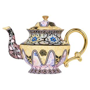 T2复古欧式茶壶茶杯高档轻奢下午茶骨瓷茶具女乔迁高端女神节送礼