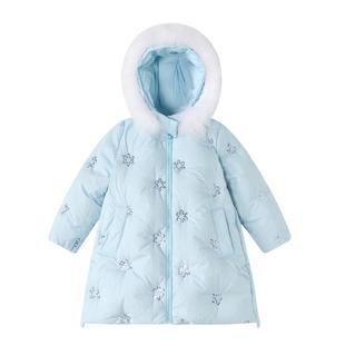 笛莎官方旗舰童装女童羽绒服秋冬季新款宝宝儿童时尚保暖三防蓄热