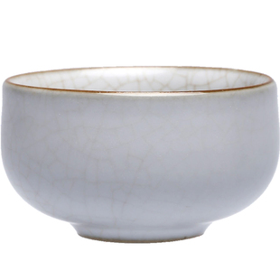 三勤堂汝窑鼎盛主人杯单杯景德镇陶瓷功夫茶杯茶道杯子喝茶品茗杯