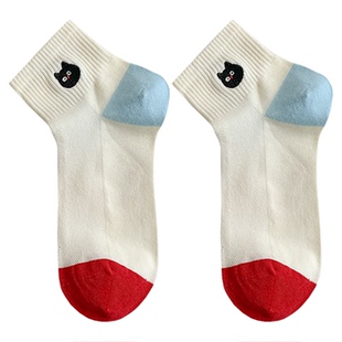 小狗卡通袜子女中筒袜ins潮2026新款爆款可爱韩国日系运动短袜