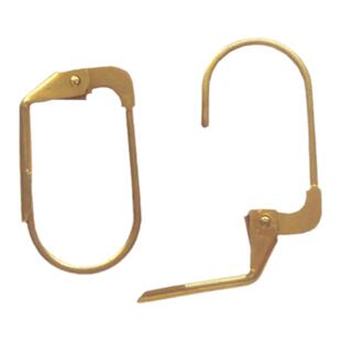 黄铜方形法式耳钩欧式简约耳夹耳扣 手工制作diy饰品耳环耳饰配件