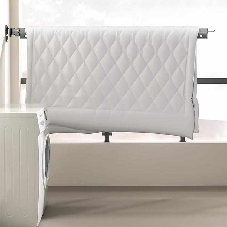 上翻折叠晾衣架壁挂式室内飘窗家用阳台隐形凉衣杆伸缩晒被子神器