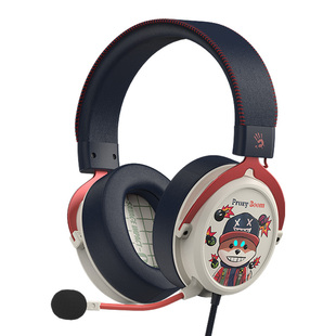 野蛮部落M595有线电竞耳机头戴式双飞燕游戏降噪电脑无畏三角洲