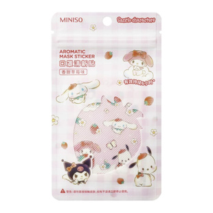 MINISO名创优品三丽鸥玉桂狗草莓口罩清新贴库洛米美乐蒂可爱贴纸