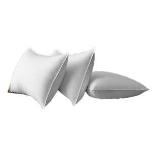 希尔顿五星级酒店专用羽绒枕头男护颈椎羽绒鹅绒枕芯高枕睡眠家用